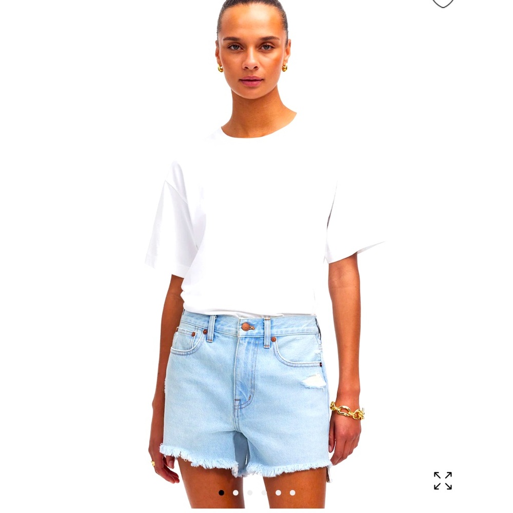 MADEWELL relaxed mid-length denim shorts Size 29 NWT